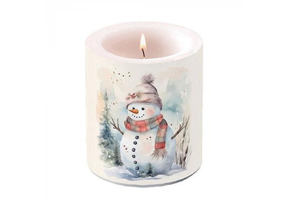 Laternenkerze Schneemann D:100 mm H:100 mm