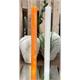 Raureif-Stumpen D: 40mm H: 450mm off white