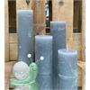 Raureif-Stumpen D: 70mm H: 90mm blau