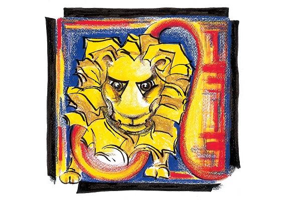 Sternzeichenkerze "Löwe"