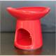 Teelicht Duftlampe D:90 mm H: 110 mm rot