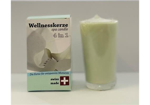 Wellnesskerze im Glas 50/90 mit Duft green tea