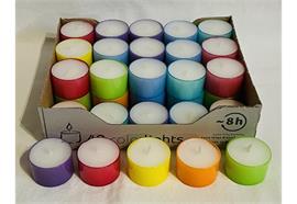 Colorlights Sommer (Tray à 40 Stück) farbige transparente Hülle