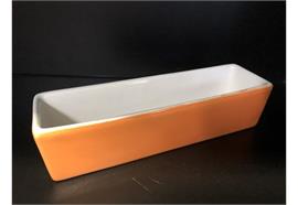 Steingut-rechteckig L: 210 mm B: 60 mm orange