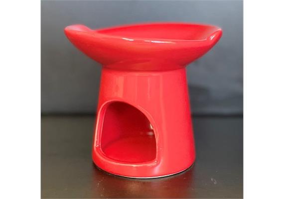Teelicht Duftlampe D:90 mm H: 110 mm rot
