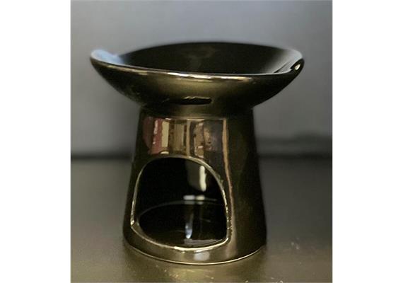 Teelicht Duftlampe D:90 mm H: 110 mm schwarz