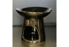 Teelichthalter Duftlampe D:90 mm H: 110 mm schwarz