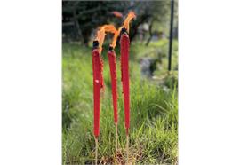 Gartenfackel 3er Beutel rot