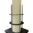 Kerzenhalter für Kerzen mit D:80mm schwarz | Bild 2