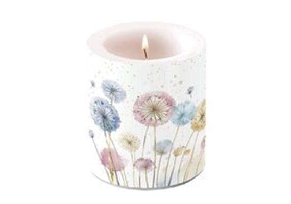 Laternenkerze Pusteblume pastell D:100 mm H:100 mm