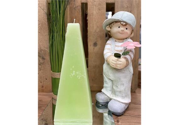 Raureif-Pyramide D: 140mm H: 370mm olive