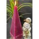 Raureif-Pyramide D: 70mm H: 200mm rosa