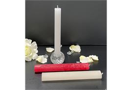 Raureif-Stabkerzen D:22mm H:180mm